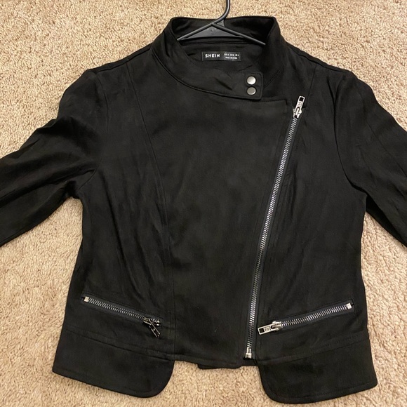 SHEIN Jackets & Blazers - Suede black jacket